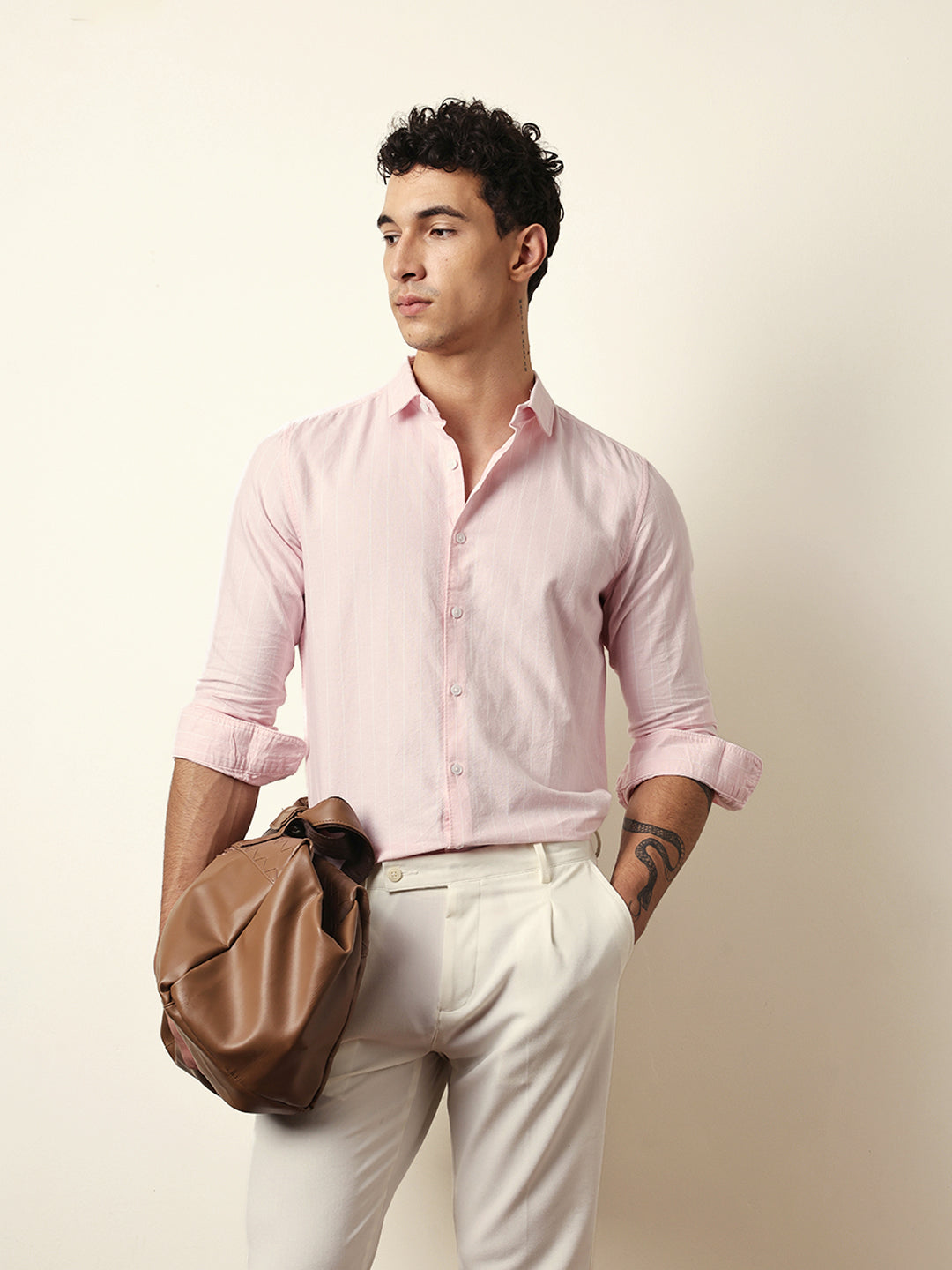 Men Modern Fit Casual Shirt