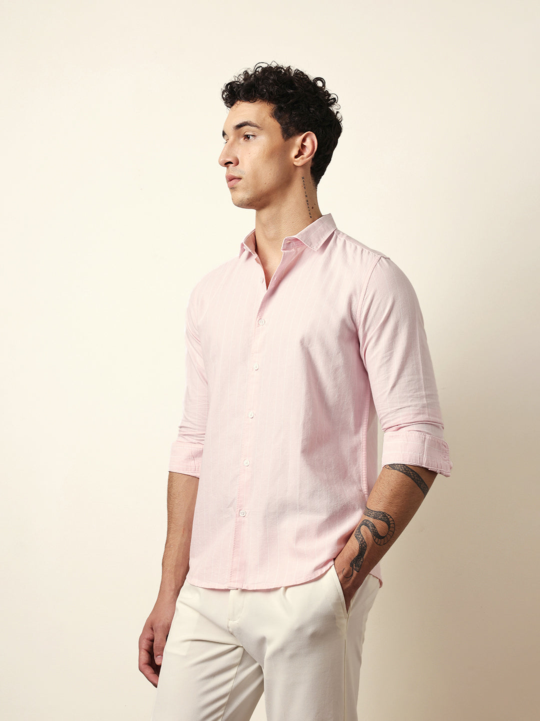 Men Modern Fit Casual Shirt