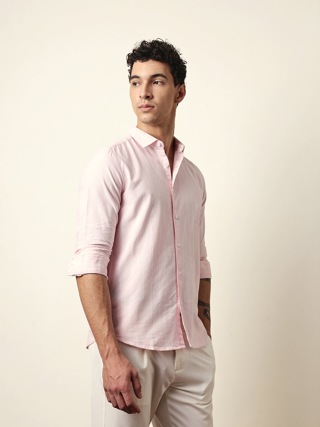 Men Modern Fit Casual Shirt