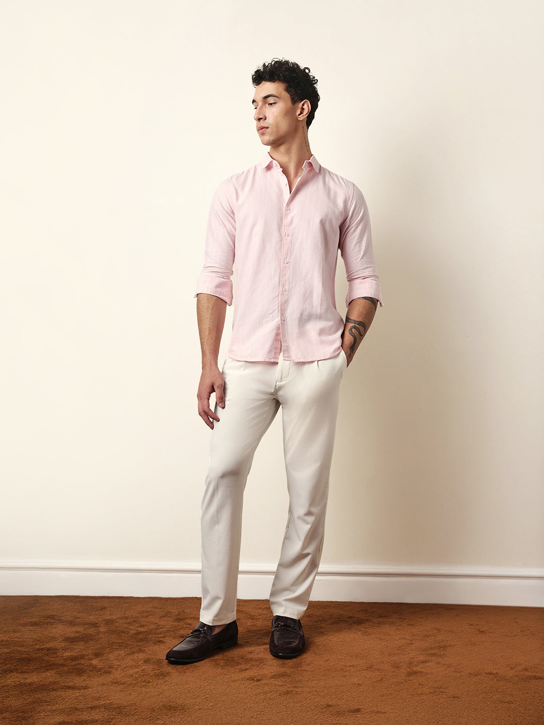 Men Modern Fit Casual Shirt