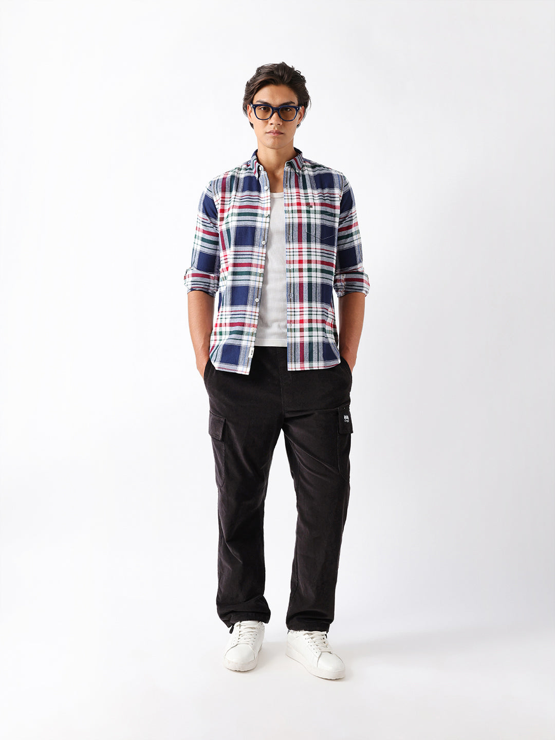 Men Multi Checked Shirt