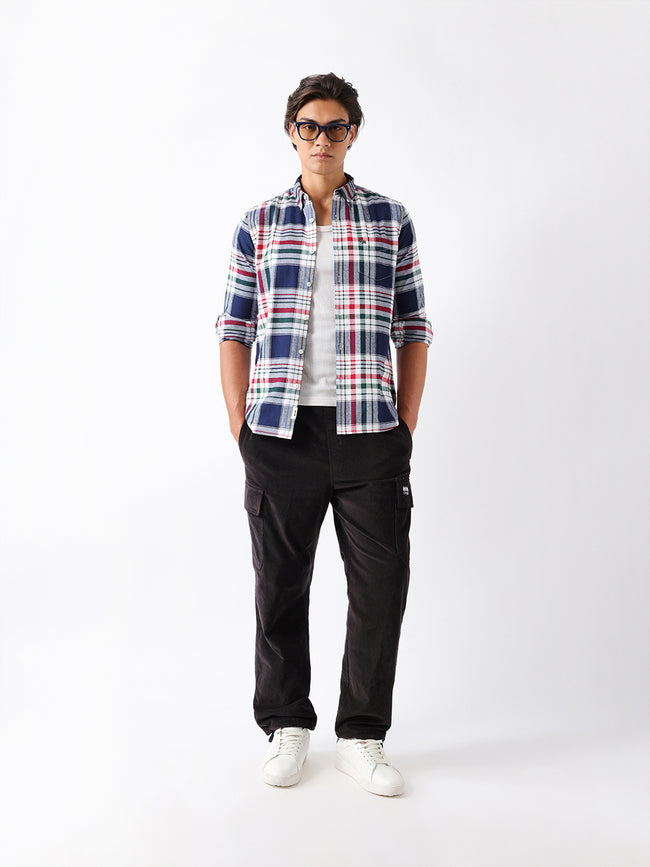 Men Multi Checked Shirt