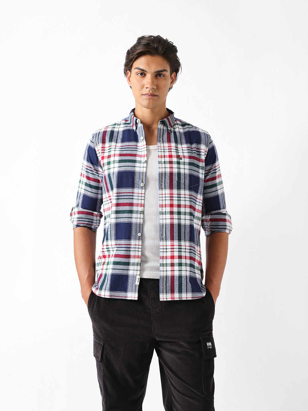 Men Multi Checked Shirt