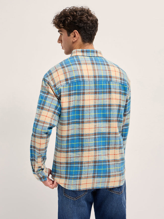 Men Multicolor Checked Relaxed Fit Casual Shirt