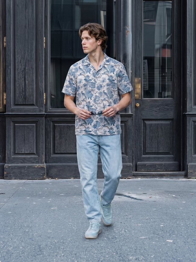 Men Beige Casual Shirt