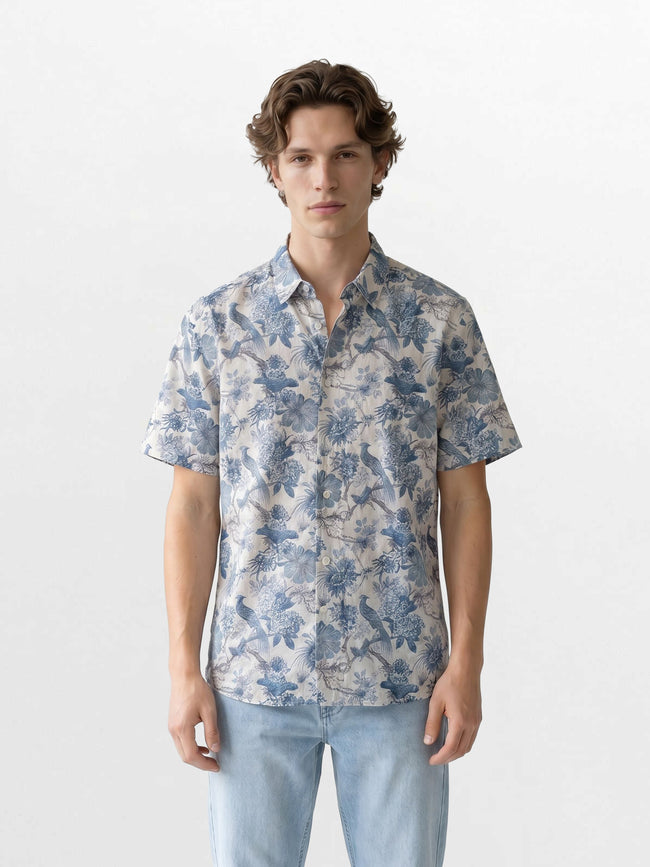 Men Beige Casual Shirt