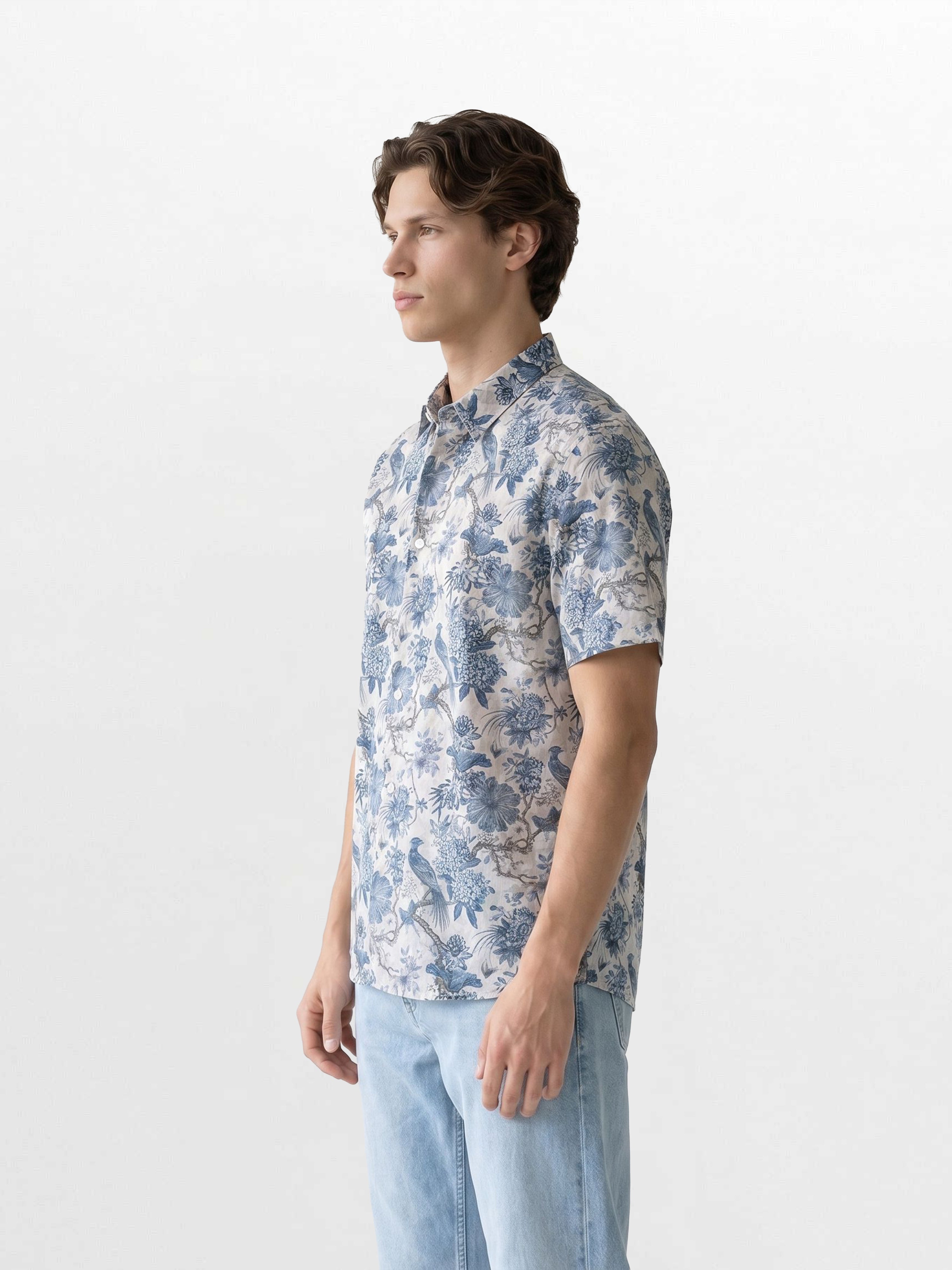 Men Beige Casual Shirt