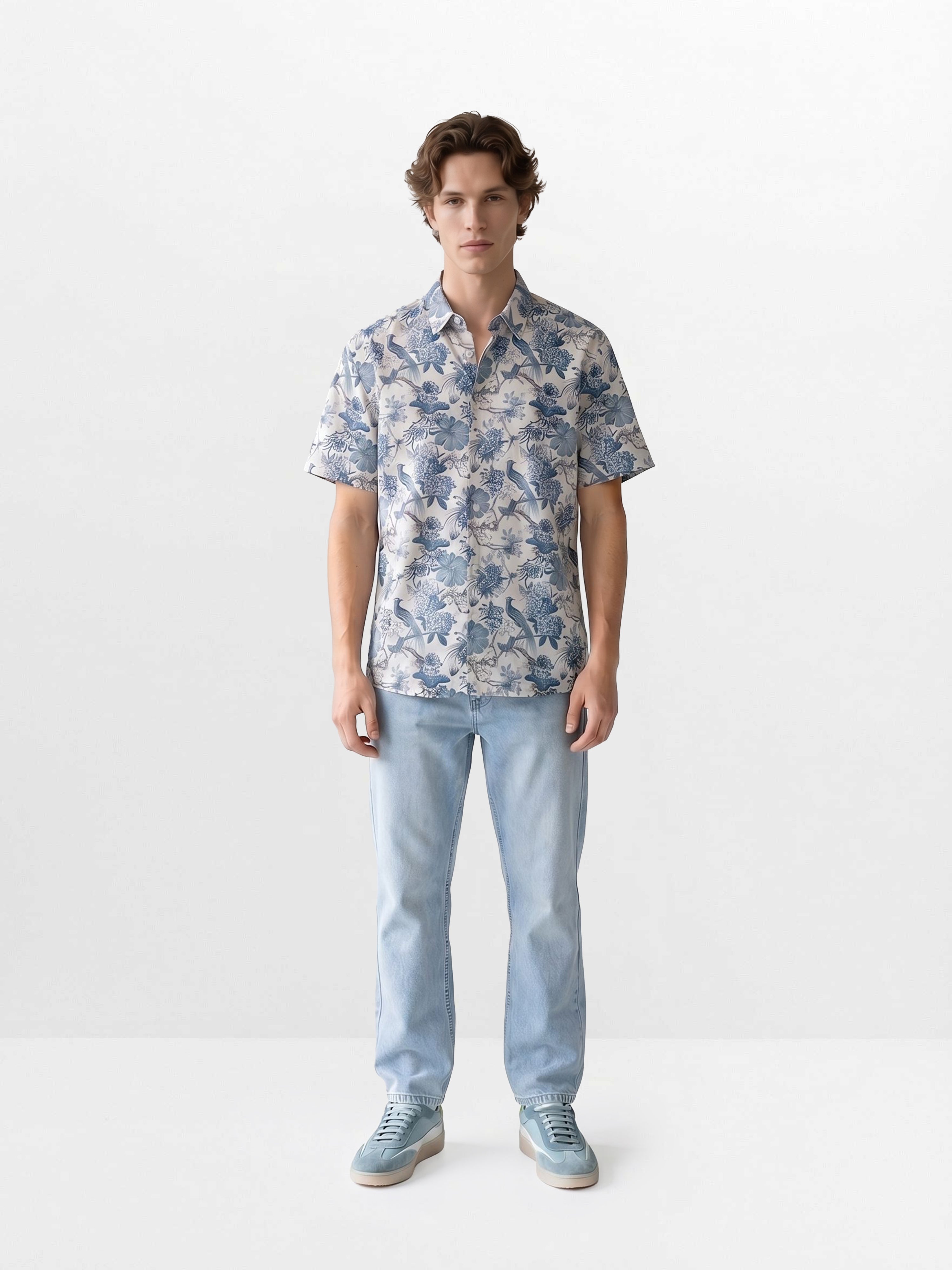 Men Beige Casual Shirt