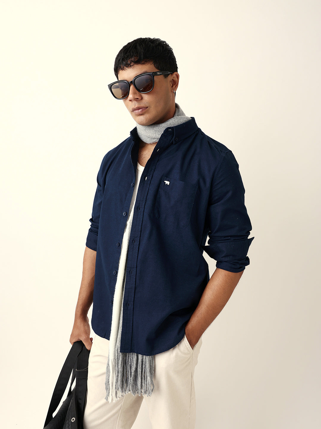 Men Blue Casual Shirt