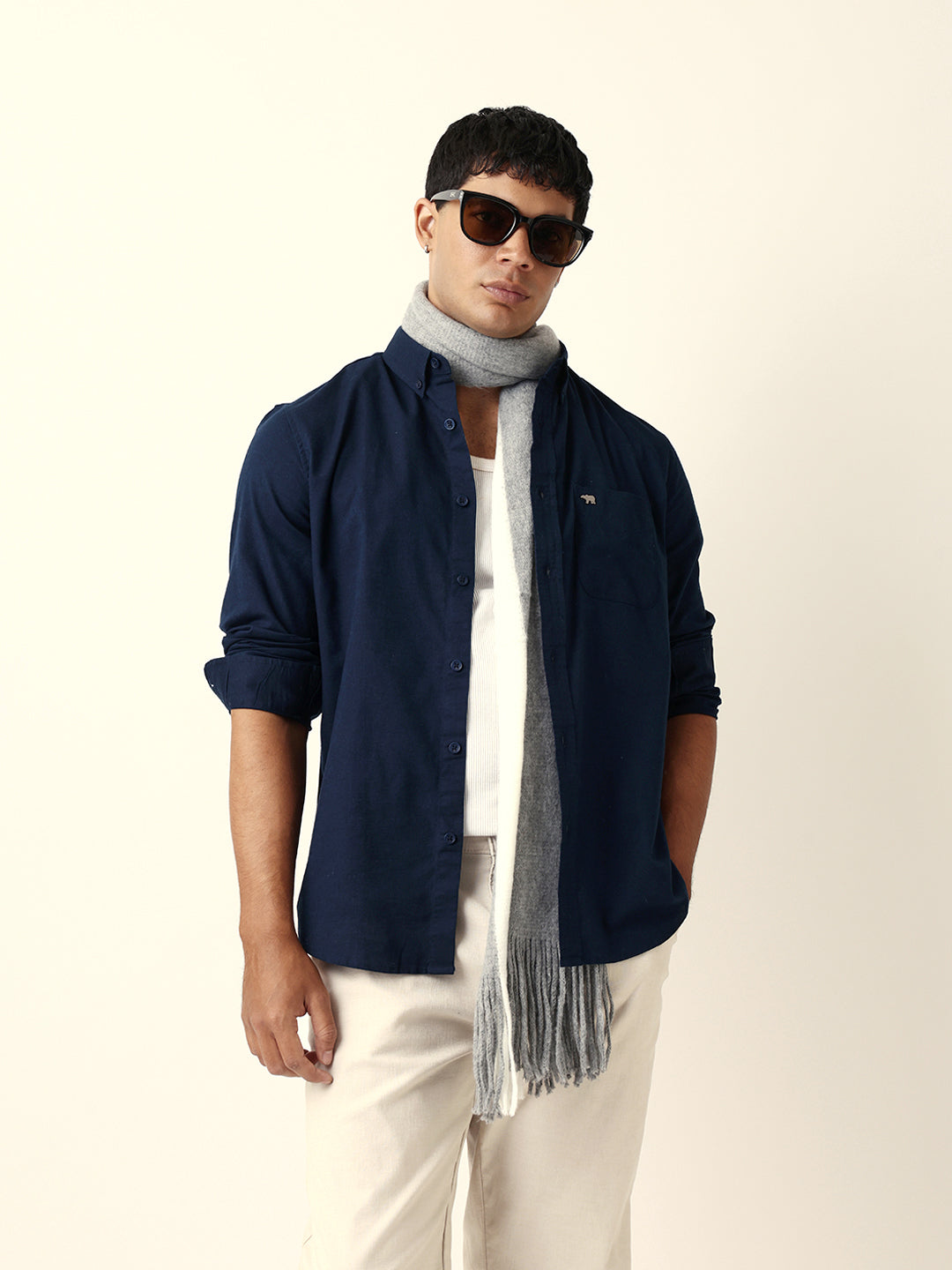 Men Blue Casual Shirt