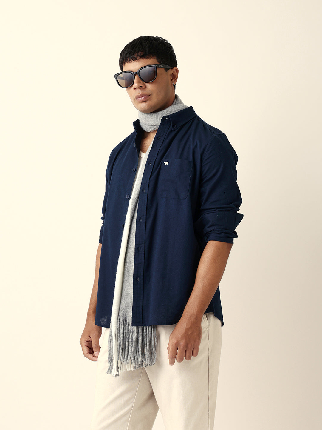 Men Blue Casual Shirt
