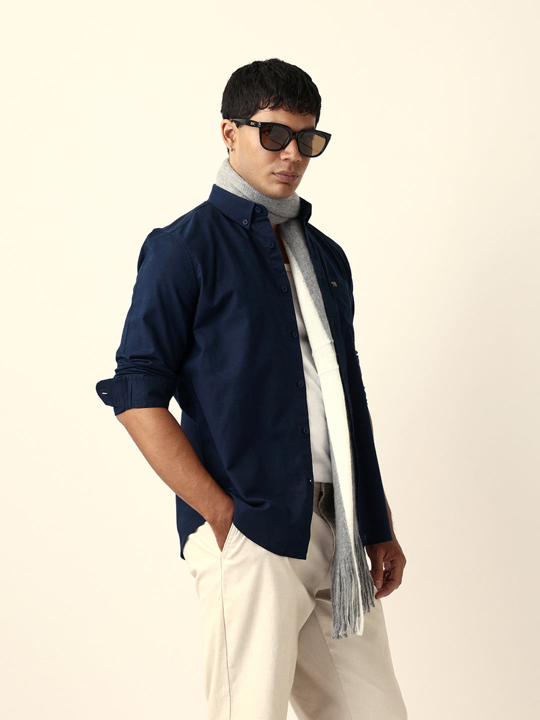Men Blue Casual Shirt