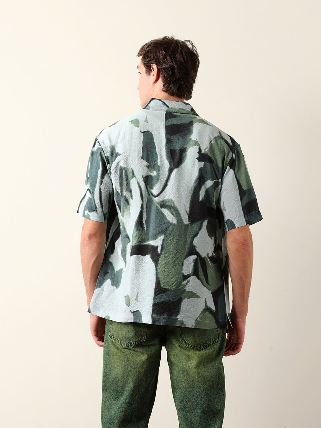 Men Short Sleeves Overshirt