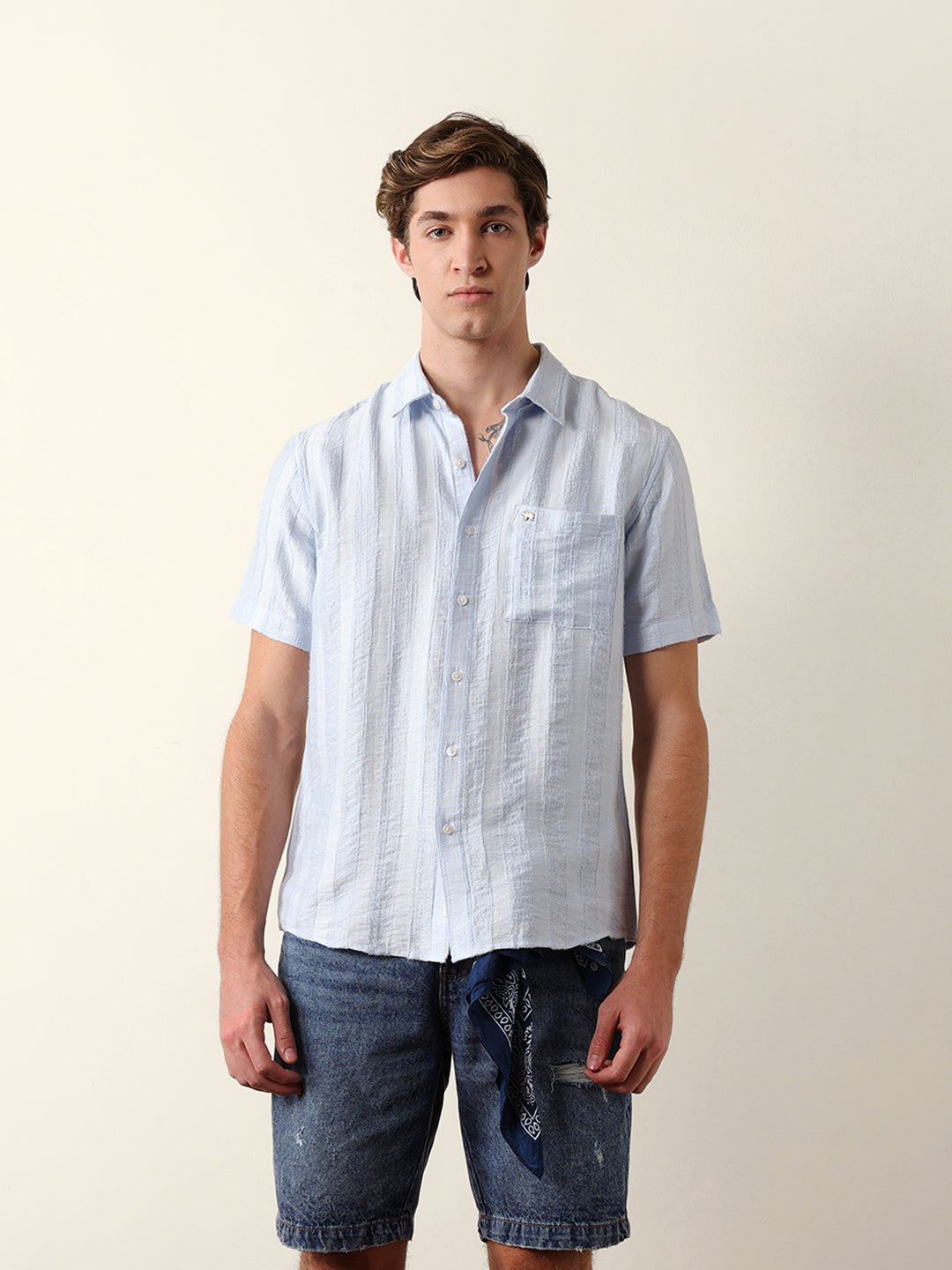 Men Shorts Sleeve Shirt