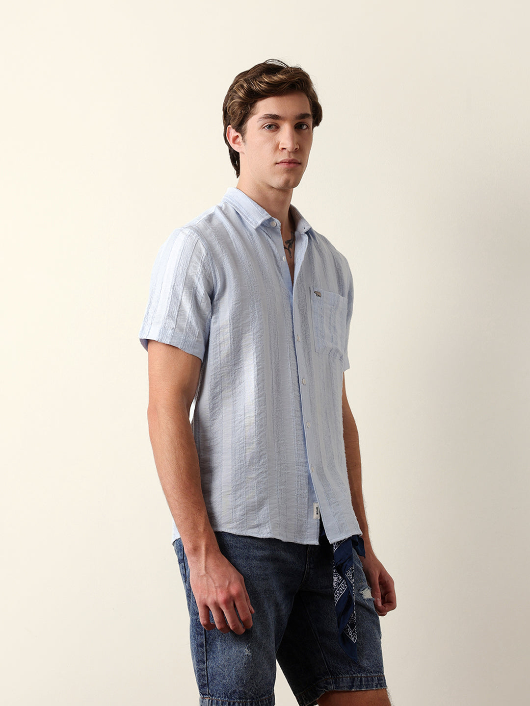 Men Shorts Sleeve Shirt