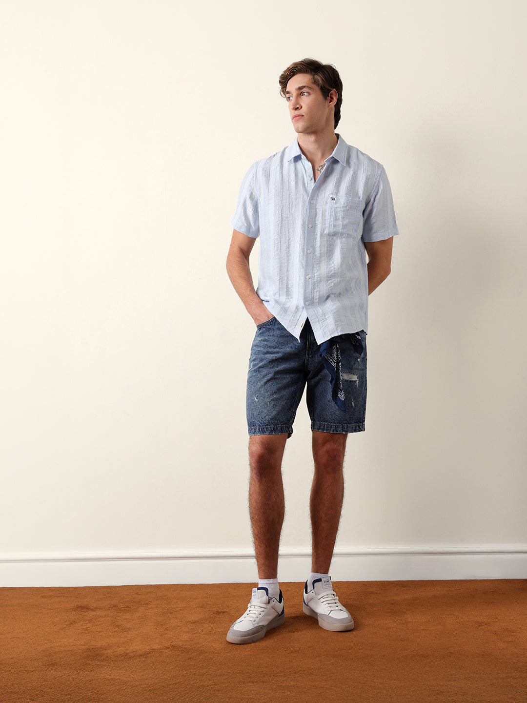 Men Shorts Sleeve Shirt