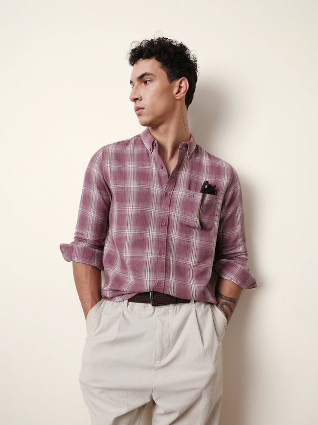 Men Modern Fit Casual Shirt