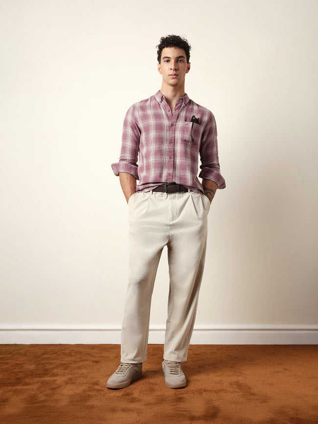 Men Modern Fit Casual Shirt