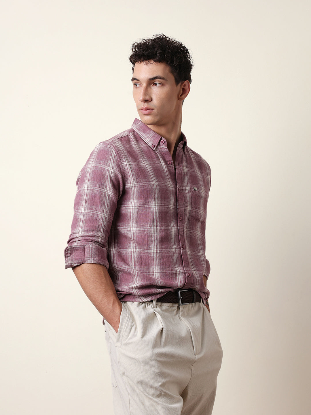Men Modern Fit Casual Shirt