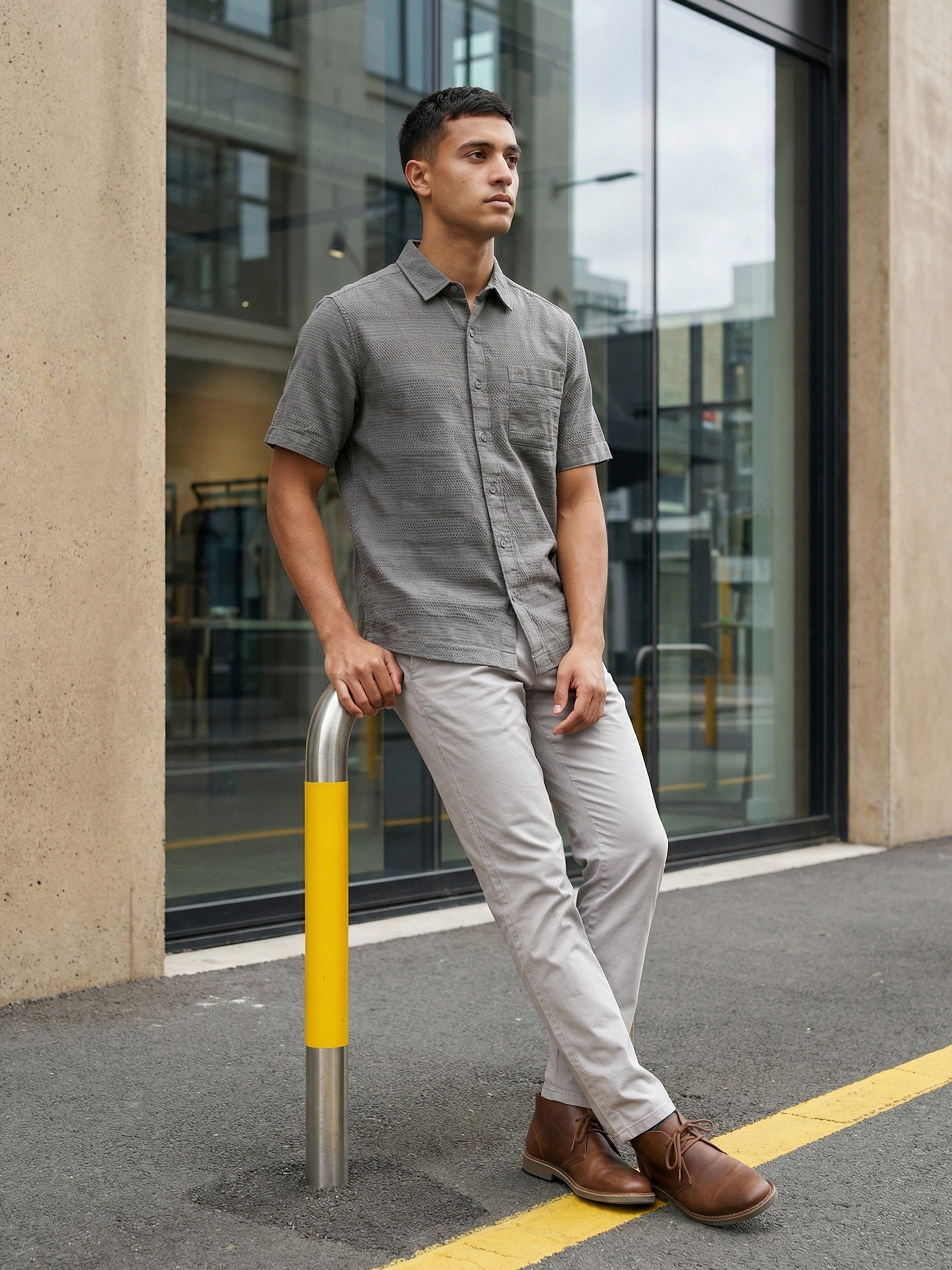 Men Green Casual Shirt