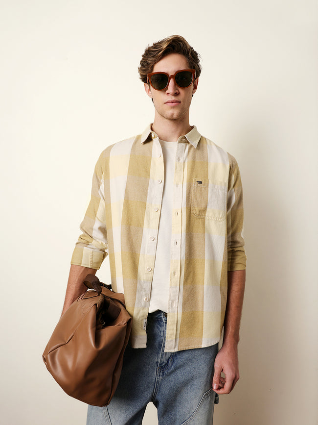 Men Checked Casual Full-Sleeve Shirt