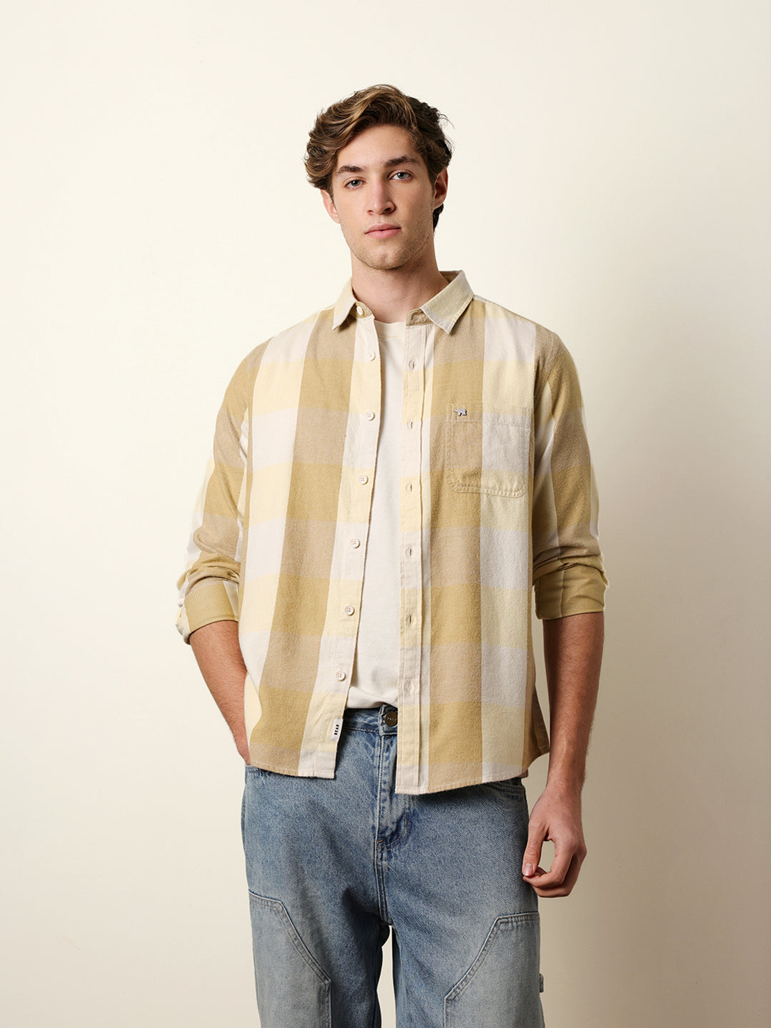 Men Checked Casual Full-Sleeve Shirt