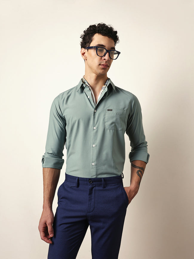 Men Modern Fit Casual Shirt