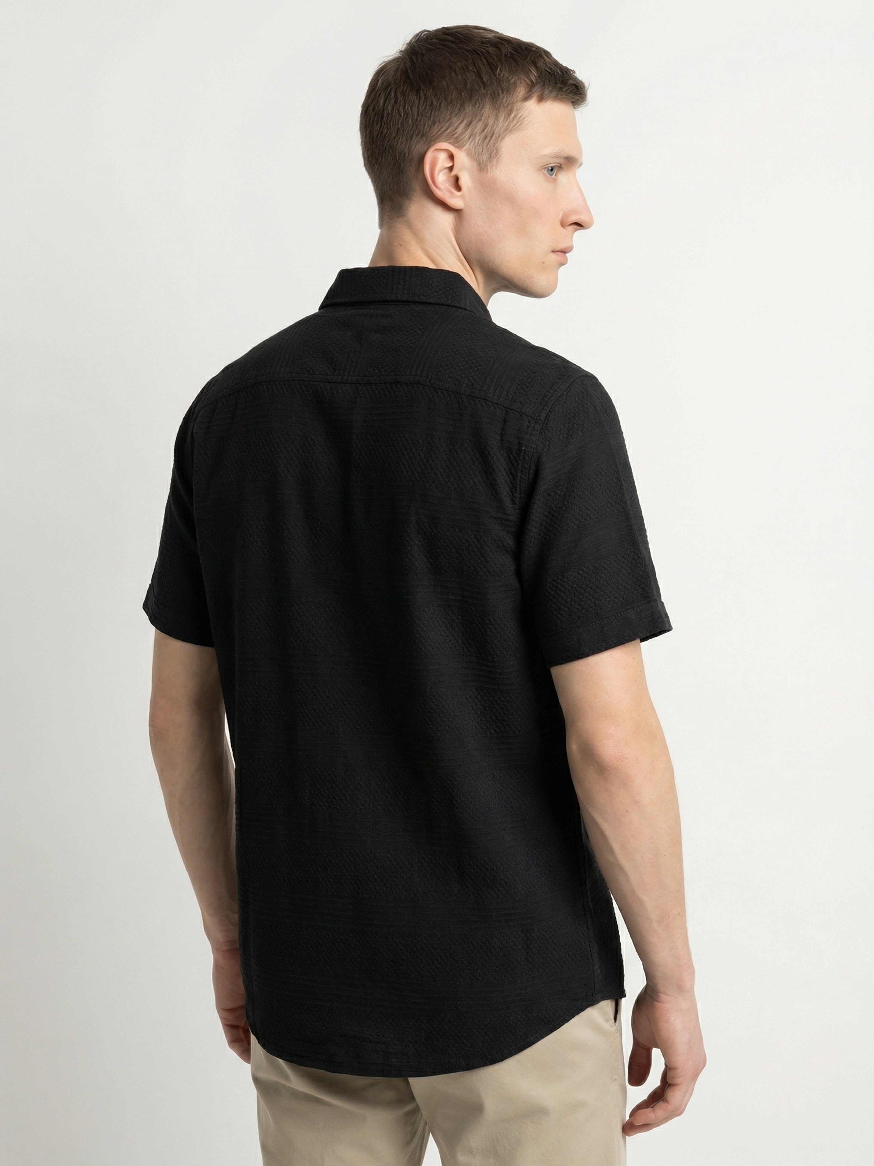 Men Black Casual Shirt