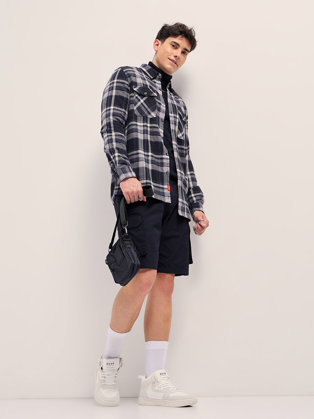Men Multi-Color Checked Slim Fit Casual Shirt