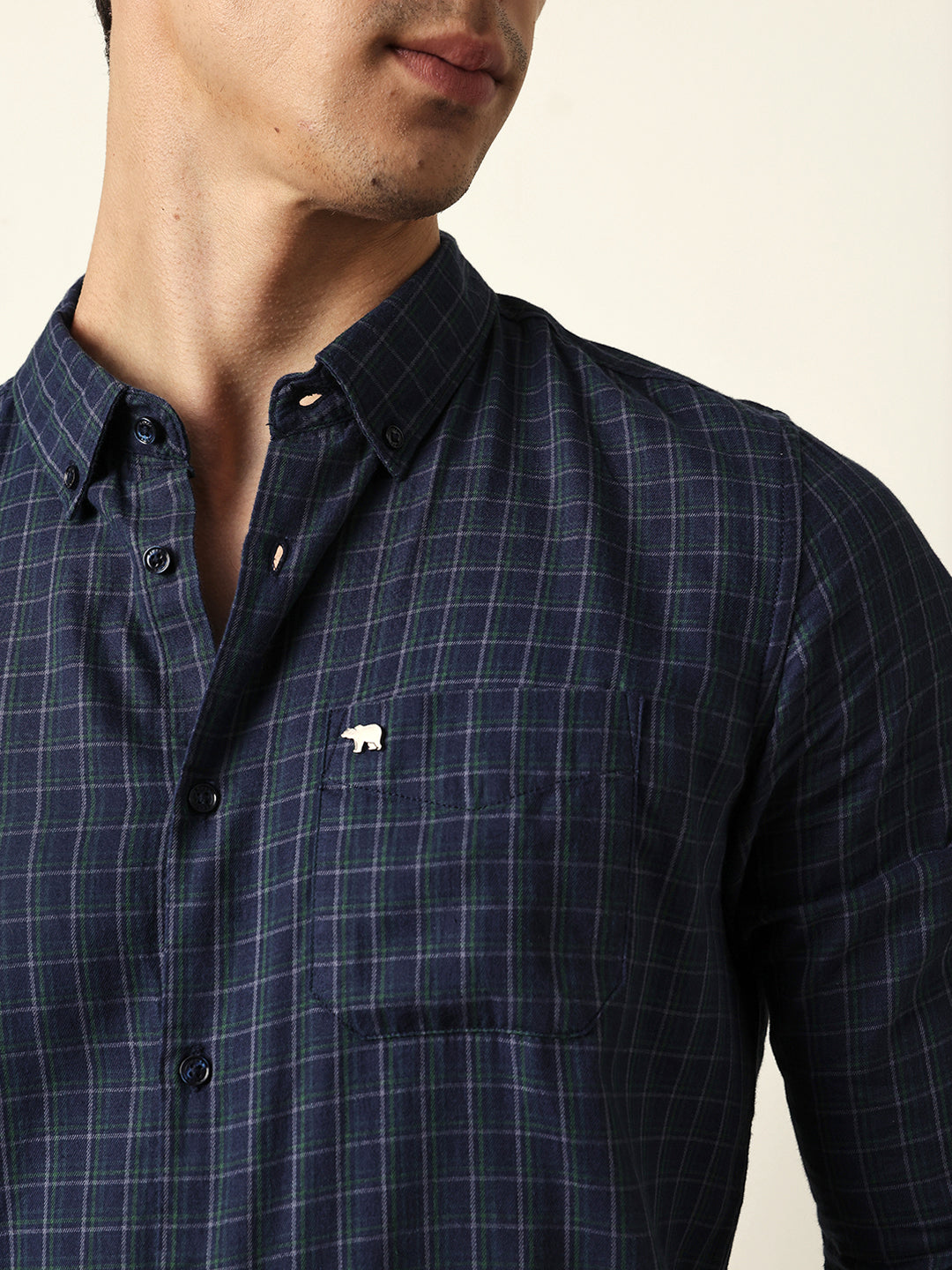 Men Modern Fit Casual Shirt