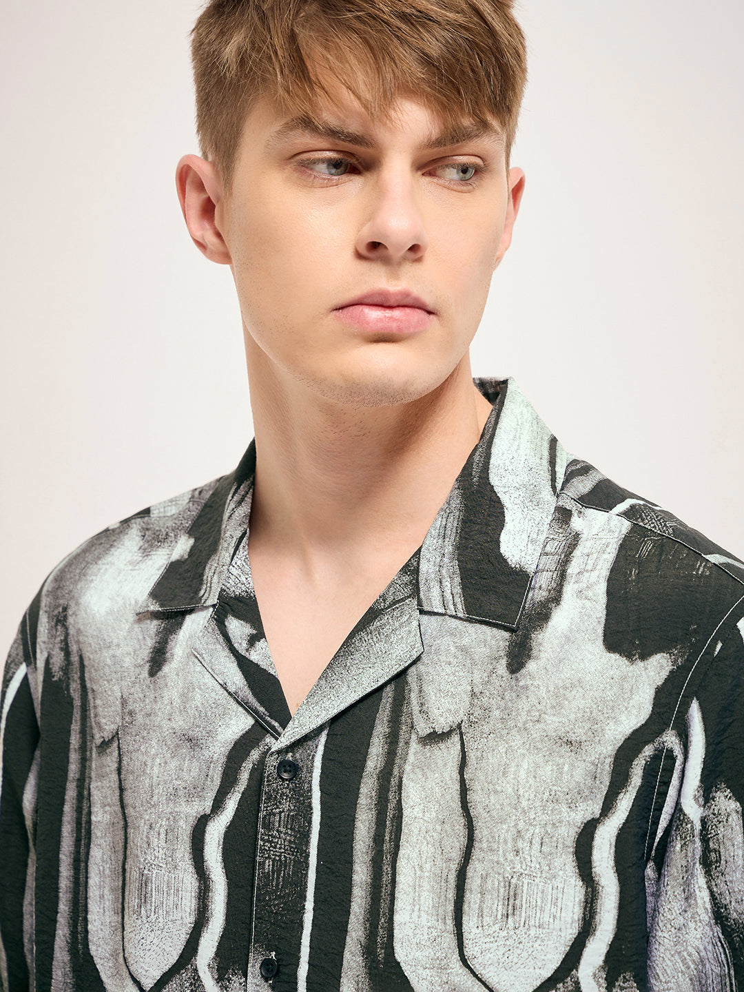 Men Multi-Color Abstract Print Regular Fit Casual Shirt