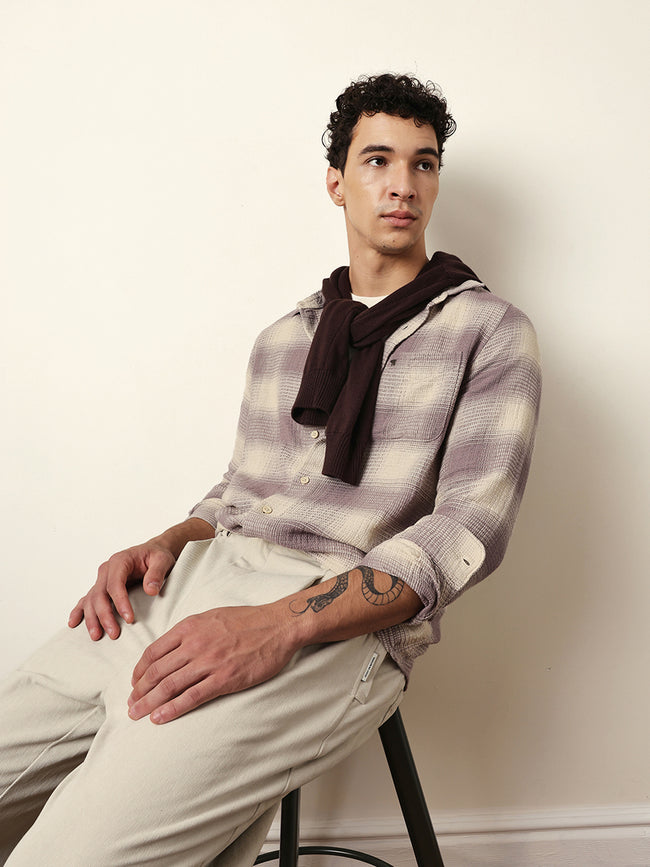 Men Modern Fit Casual Shirt
