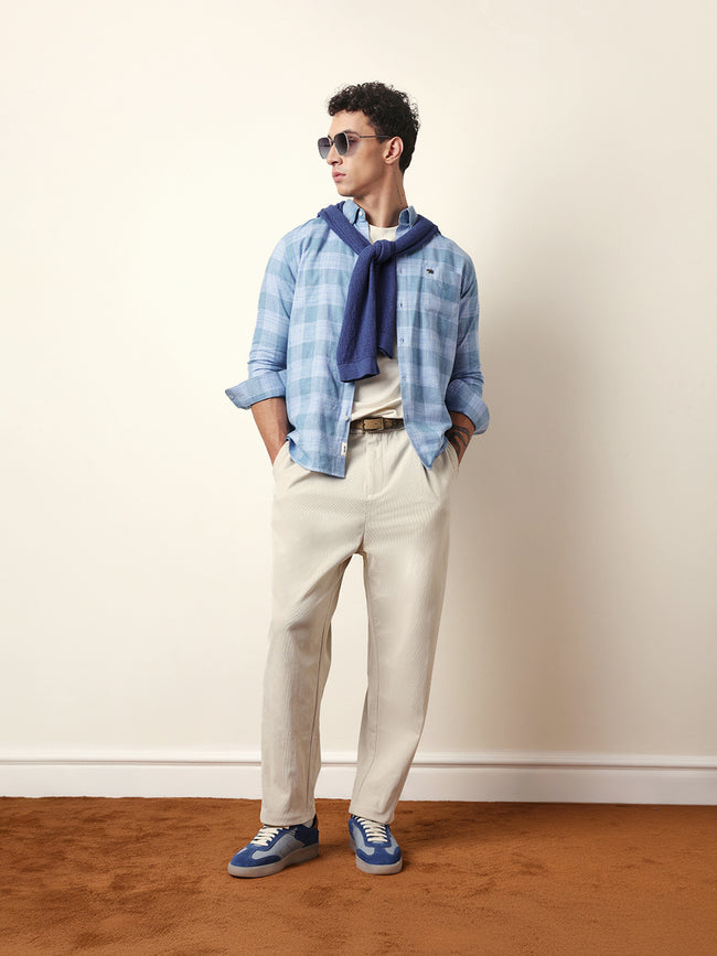 Men Modern Fit Casual Shirt