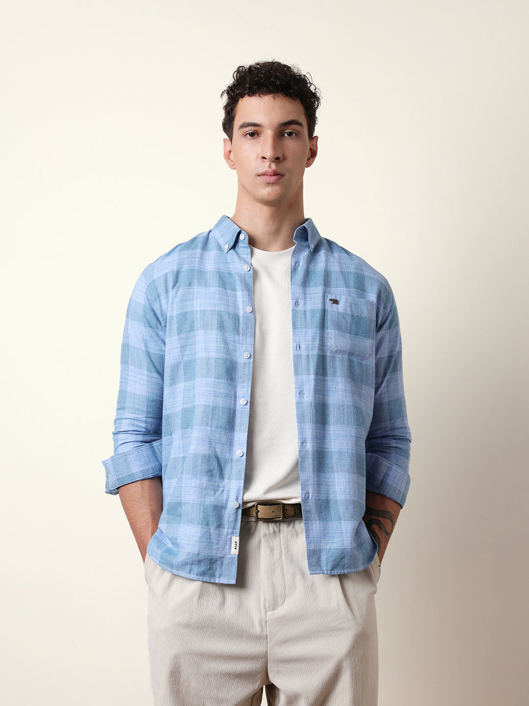 Men Modern Fit Casual Shirt