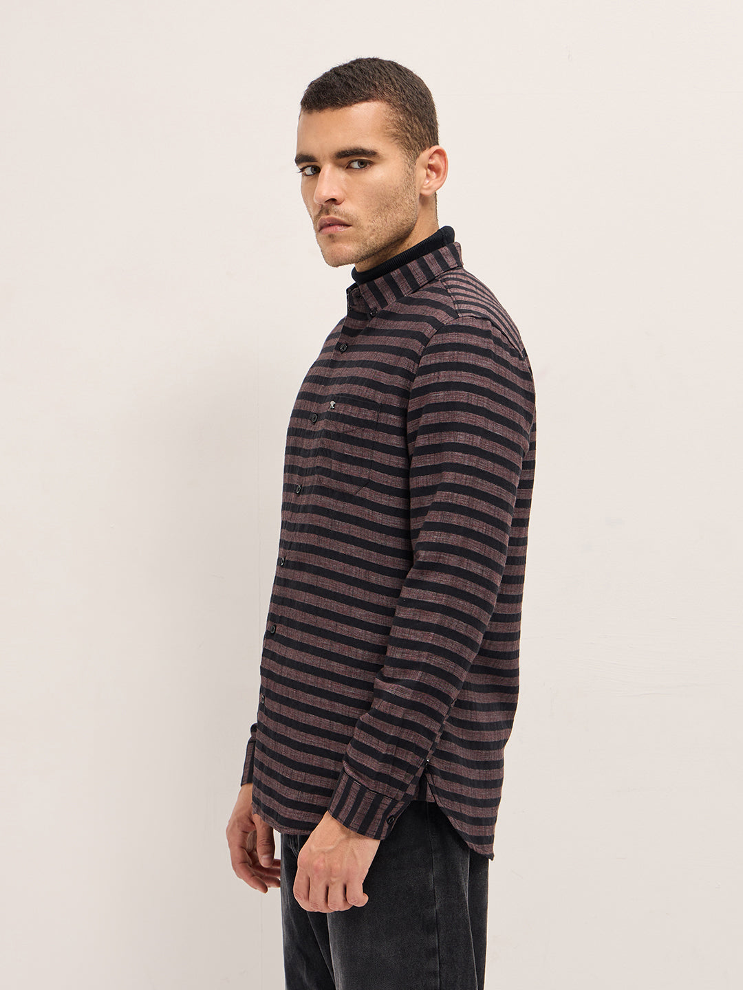 Men Pink Casual Shirt