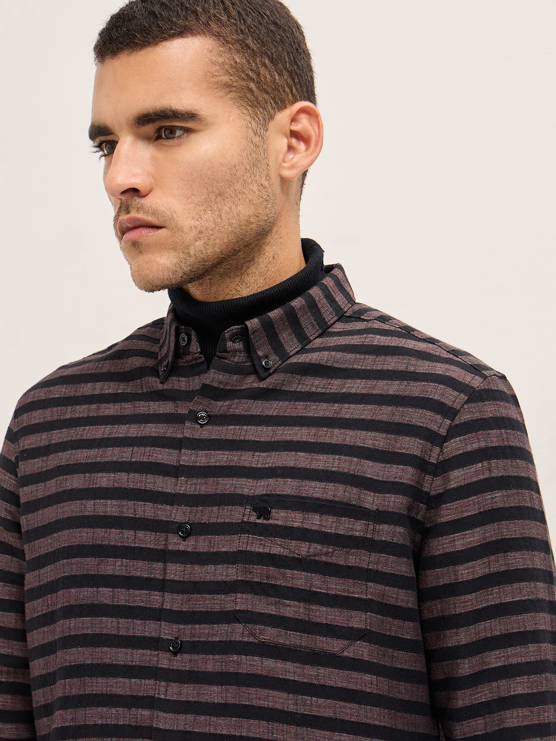 Men Pink Casual Shirt