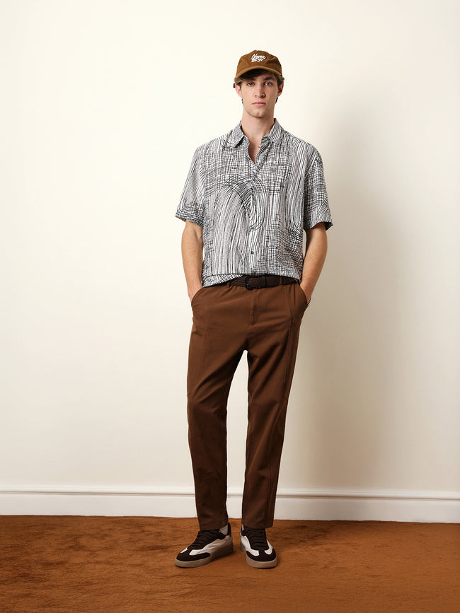 Men Printed Casual Half-Sleeve Shirt