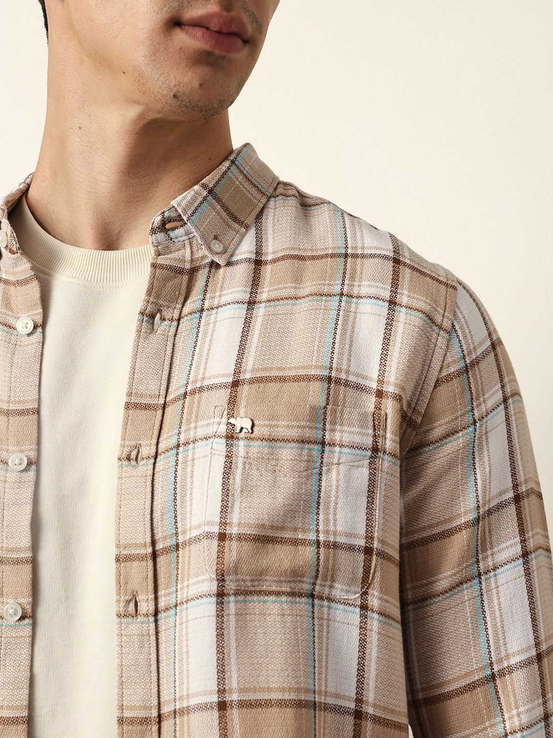 Men Modern Fit Casual Shirt