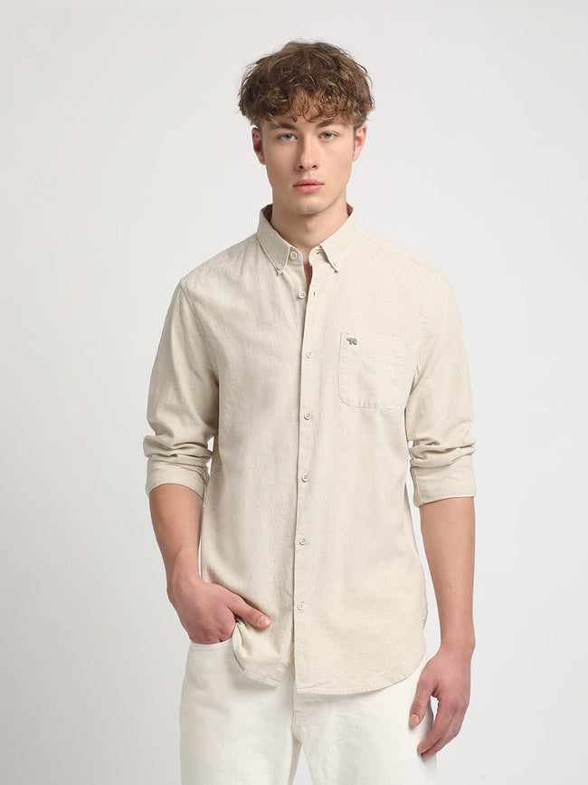 Men Beige Shirt