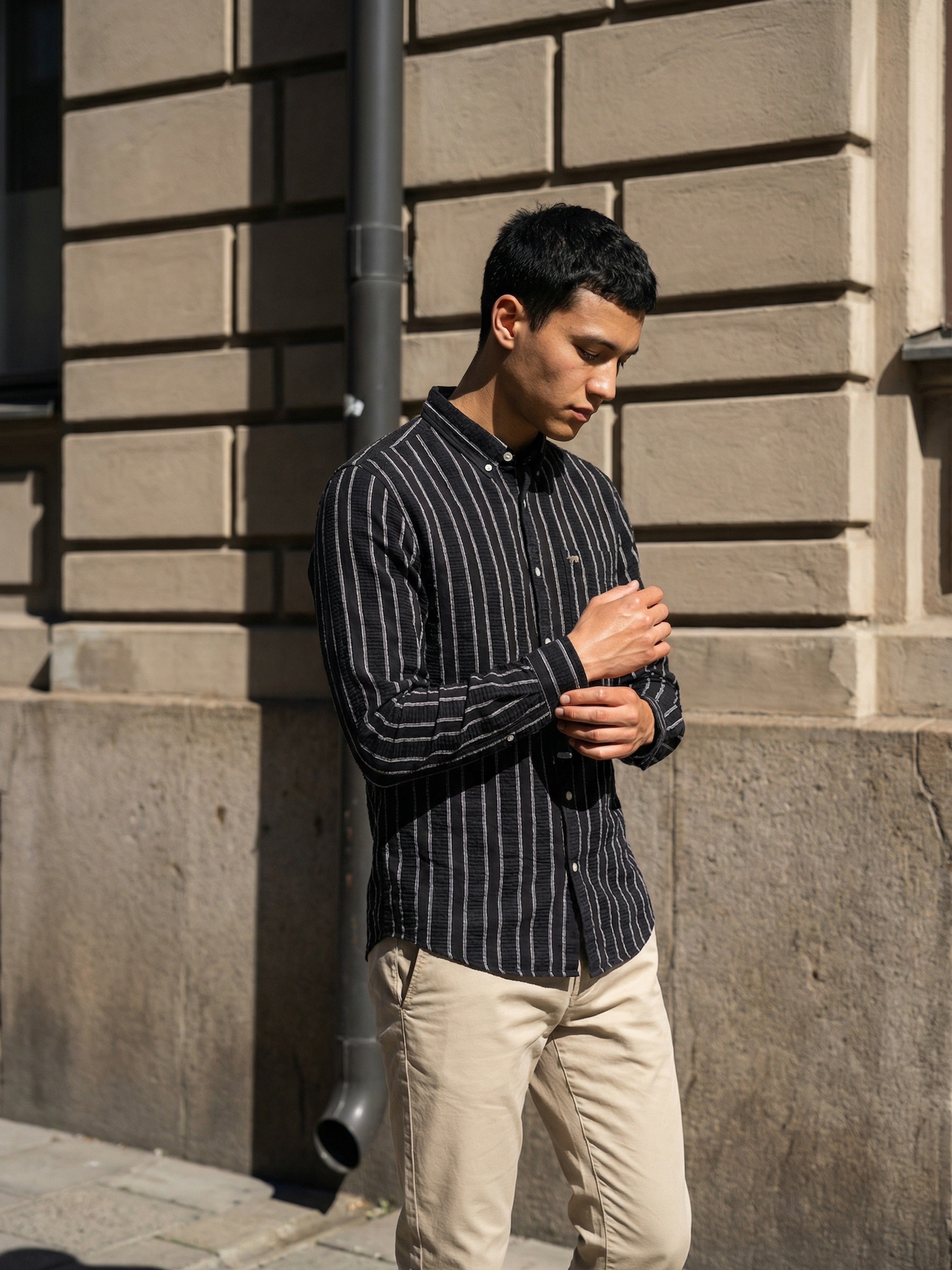 Men Black Casual Shirt