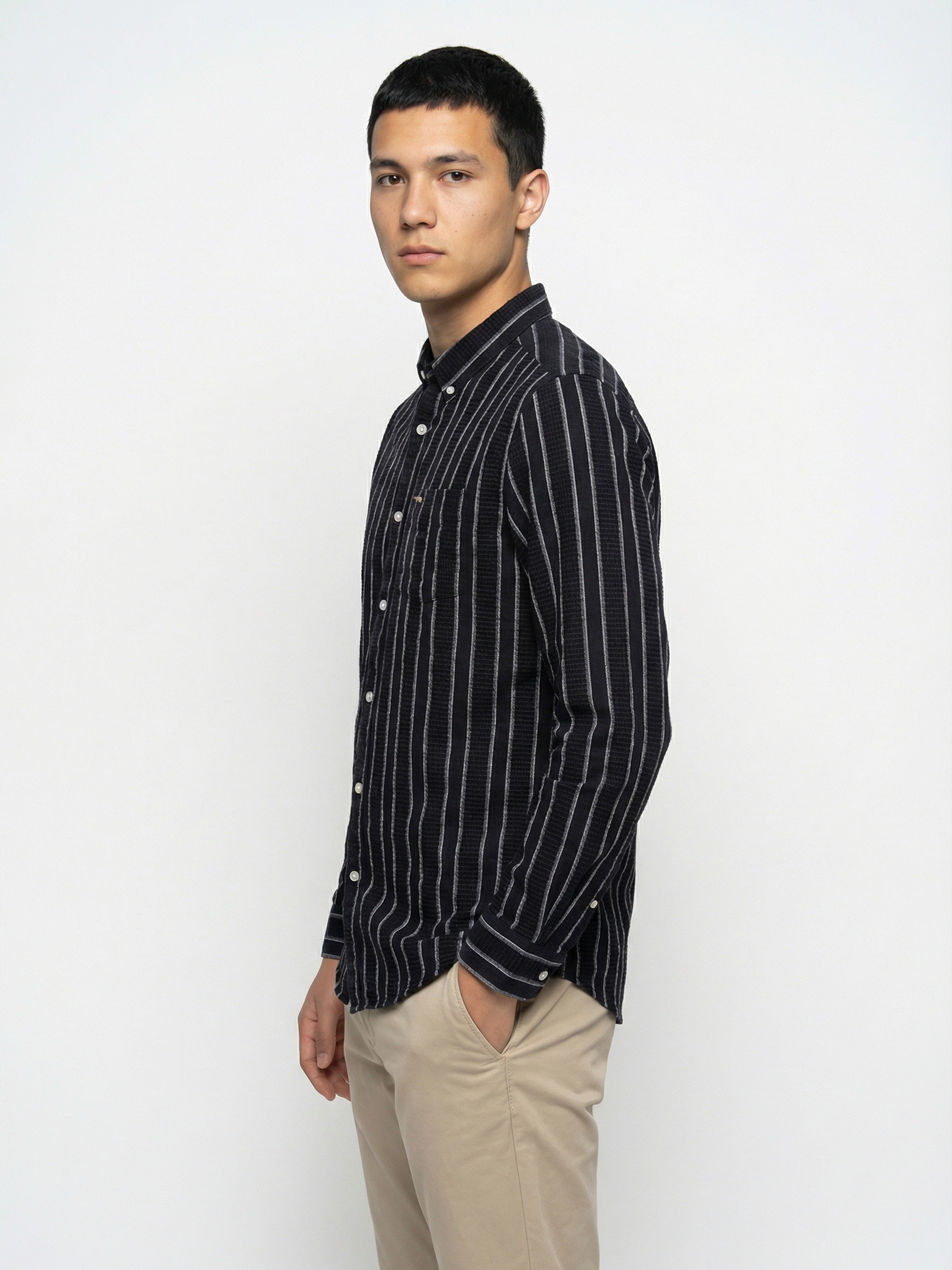 Men Black Casual Shirt