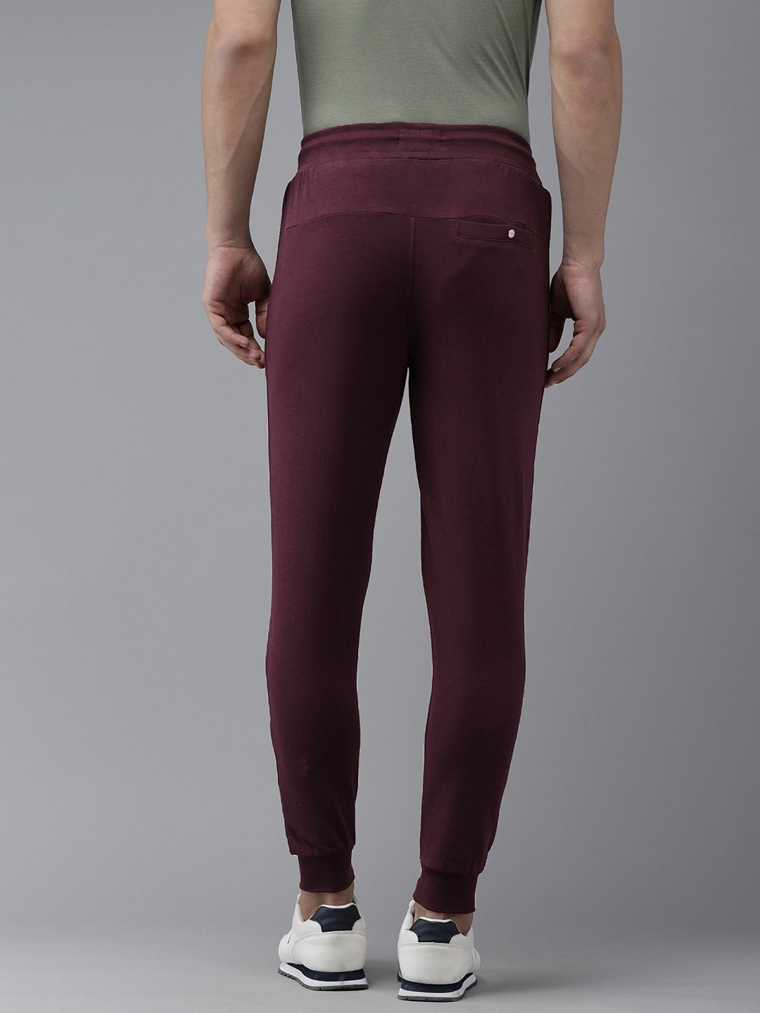 Men Ardor Edition Maroon Slim Fit Pure Cotton Track Pants