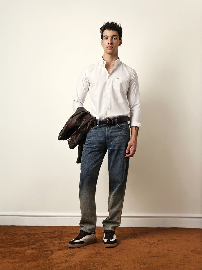 Men Modern Fit Casual Shirt
