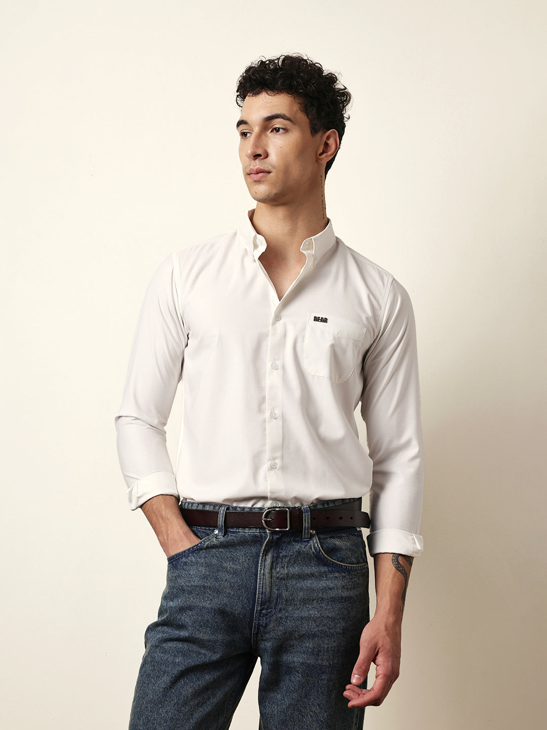 Men Modern Fit Casual Shirt