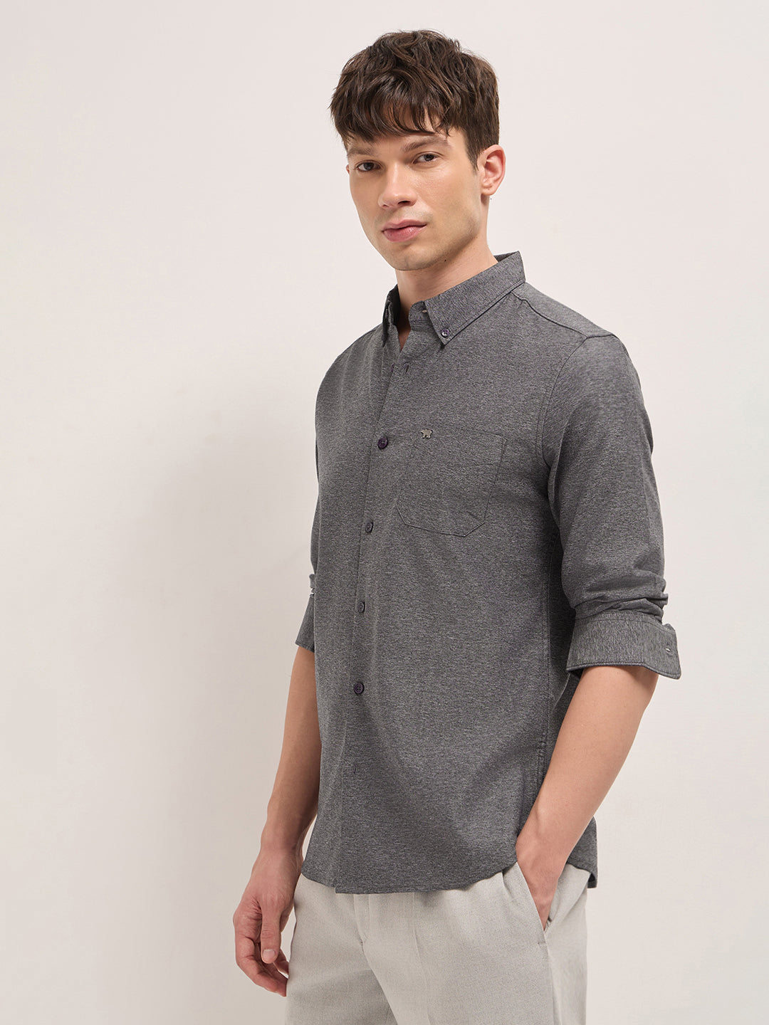 Men Blue Casual Shirt