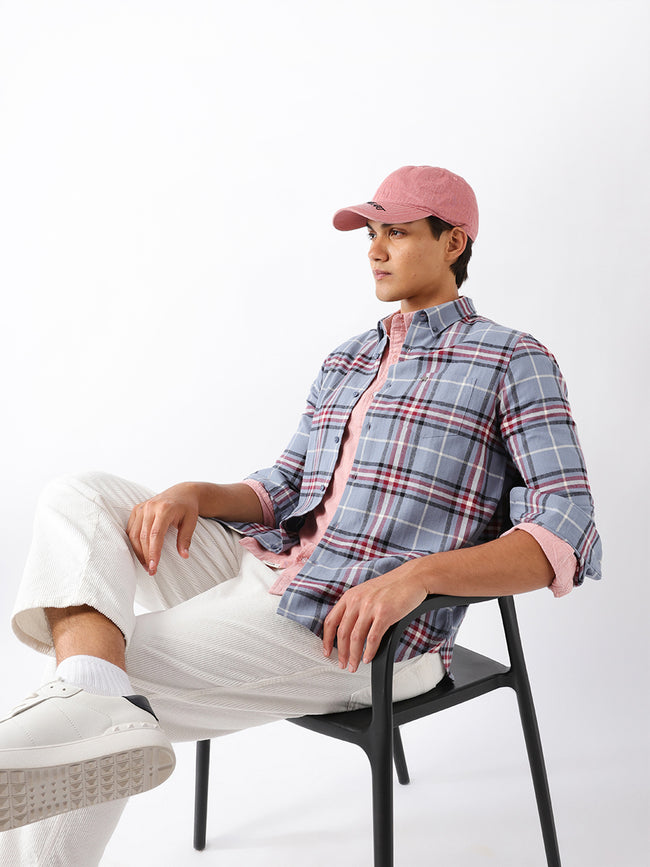Men Multi Checked Shirt