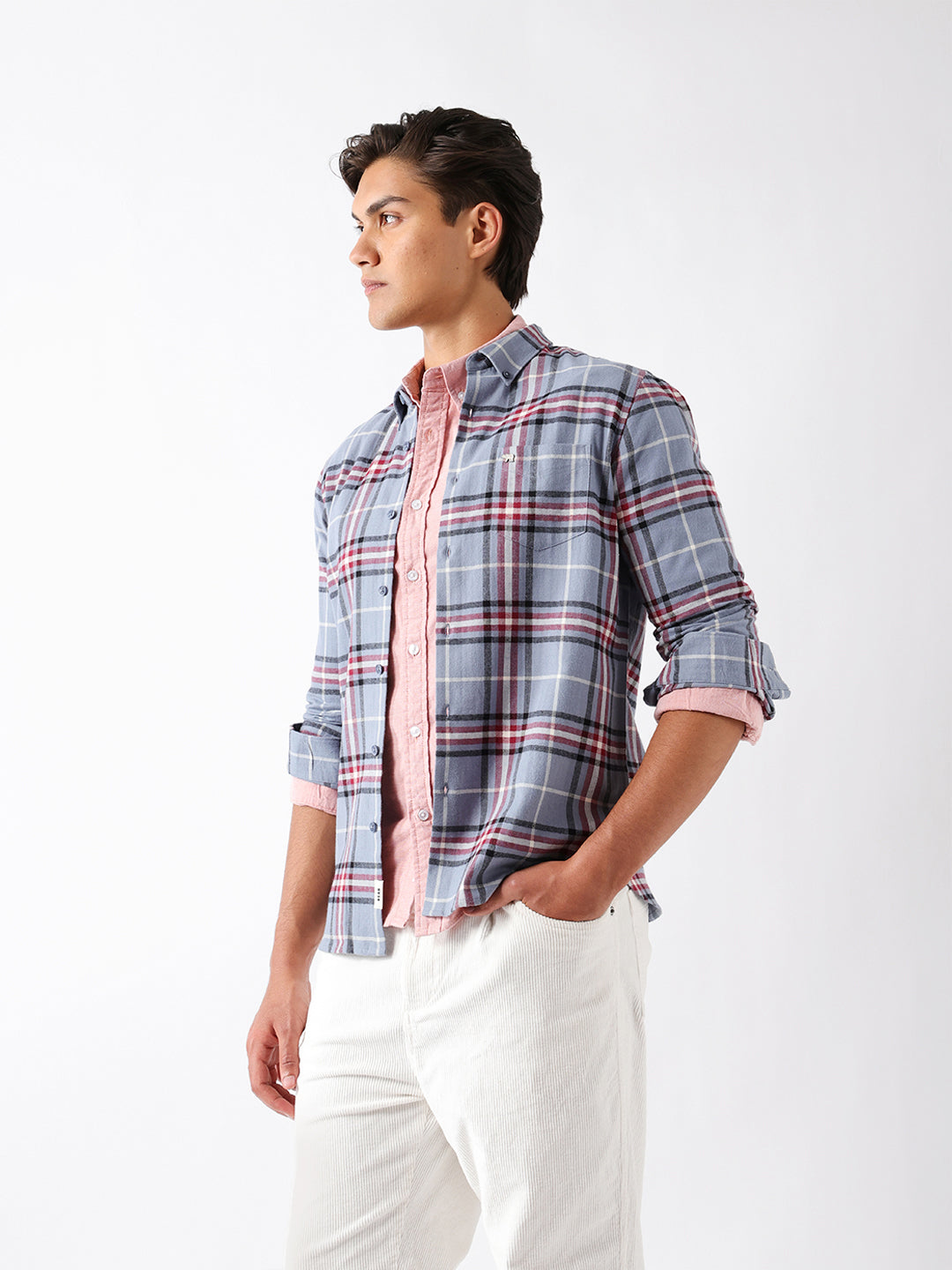 Men Multi Checked Shirt