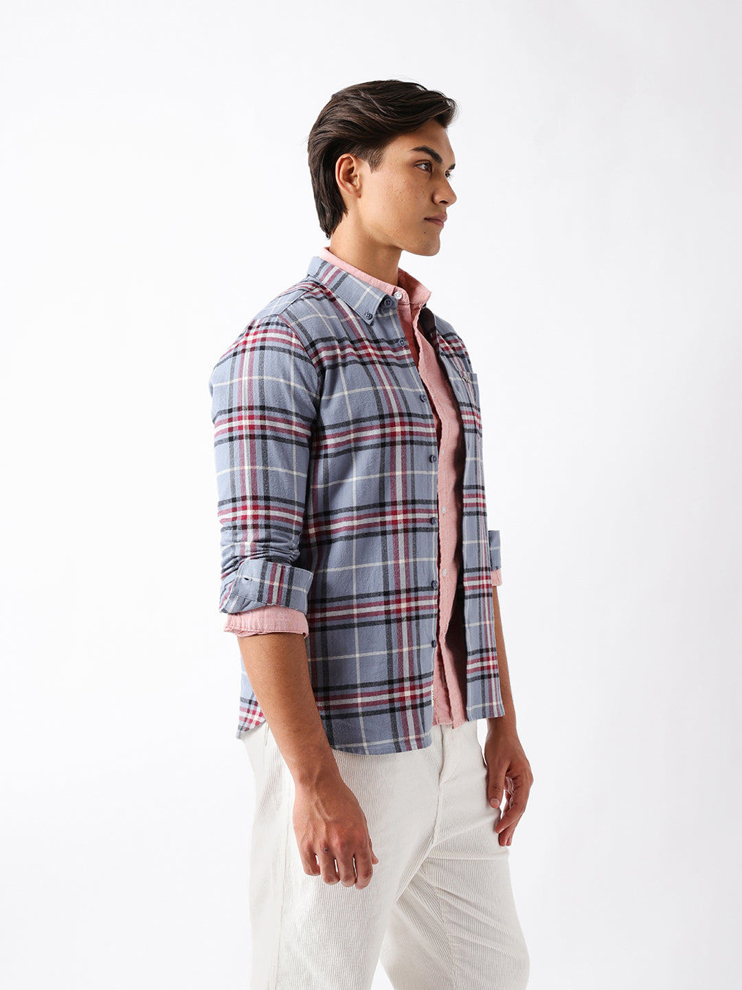 Men Multi Checked Shirt