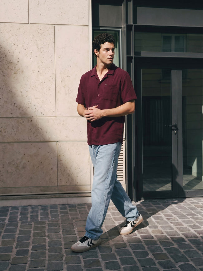 Men Maroon Casual Shirt