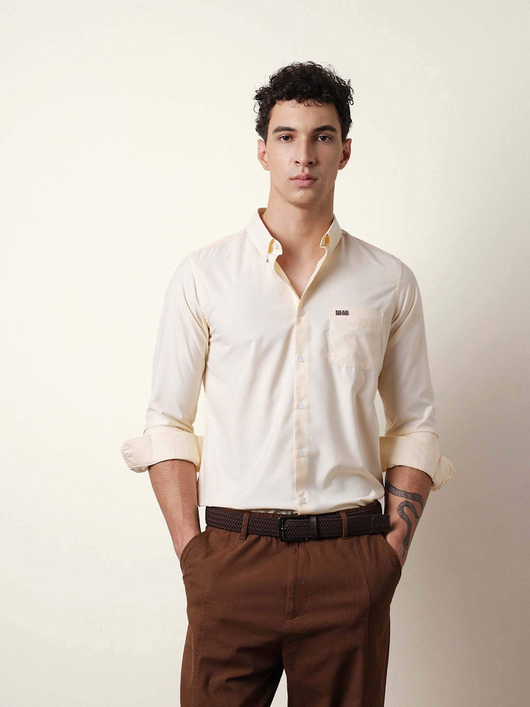 Men Modern Fit Casual Shirt